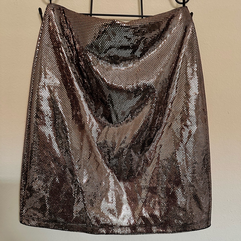 Windsor Brown Sequin Skirt Size Small